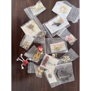 Vintage Lot Of 17 Pins/Brooches Assortment
